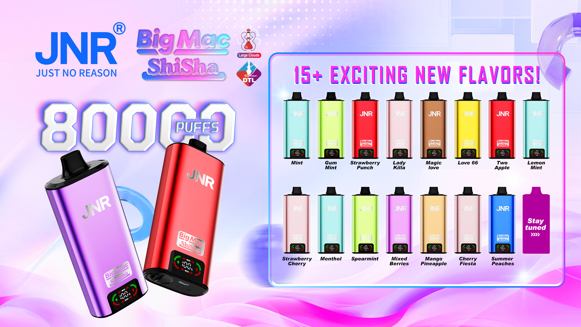 JNR Big Mac shisha Flavor Poster