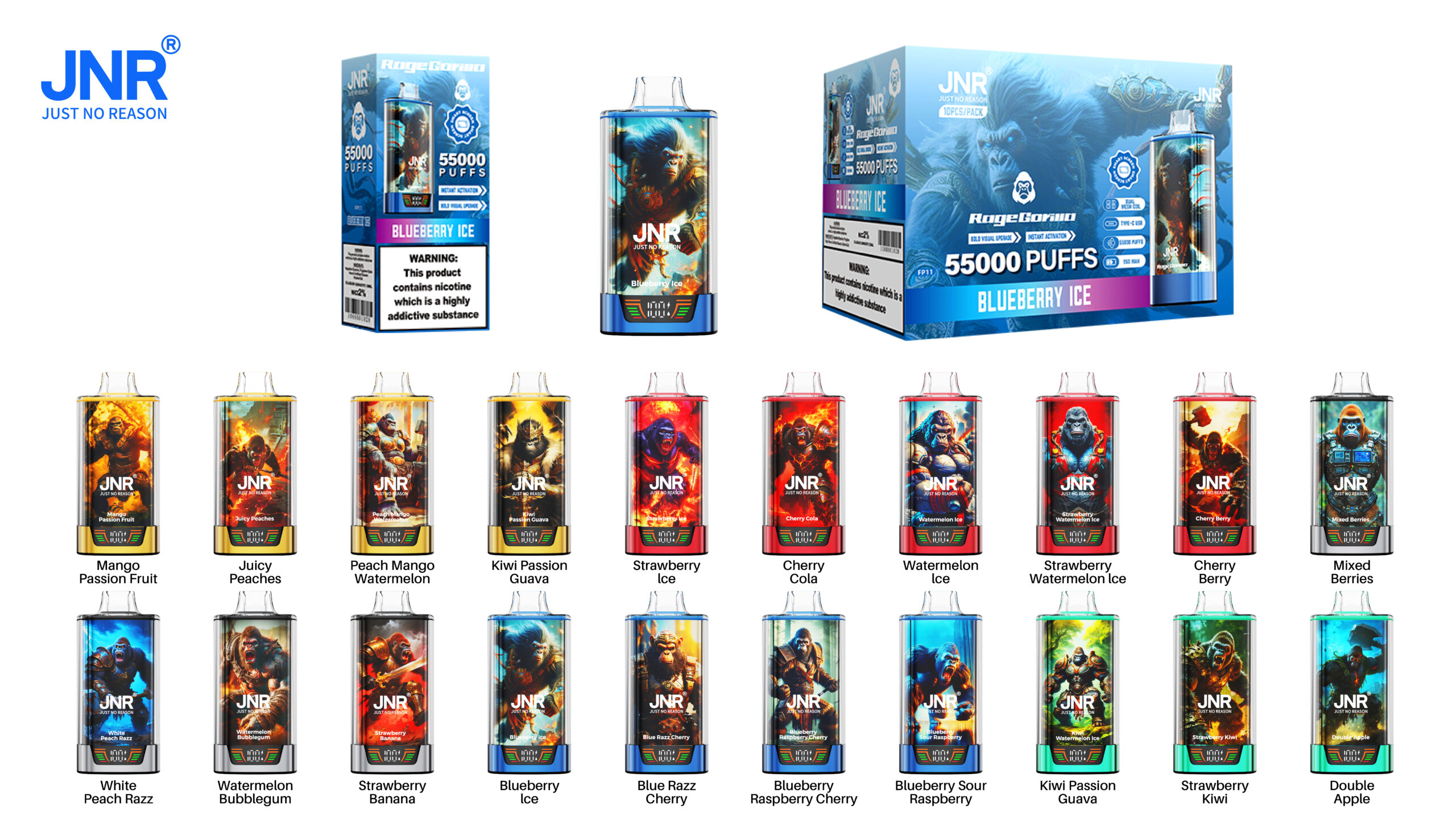 JNR RageGorilla 50000 puffs flavor JNR RageGorilla 50000 puffs flavor