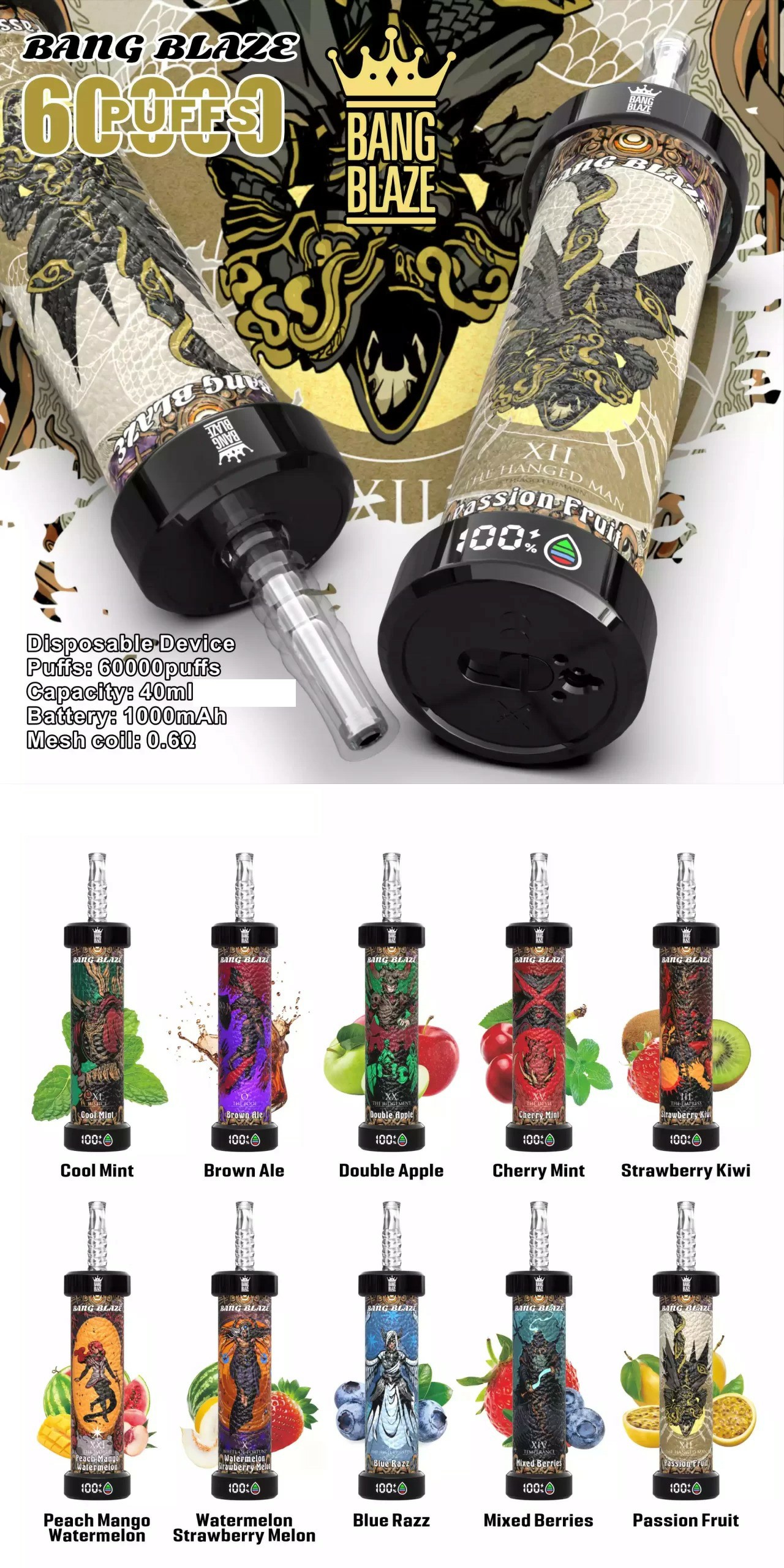 BANG BLAZE 60000 Puffs