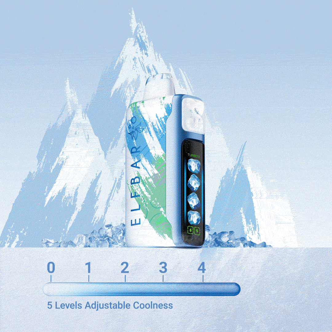 ELFBAR Iceking 5 level adjustable coolness