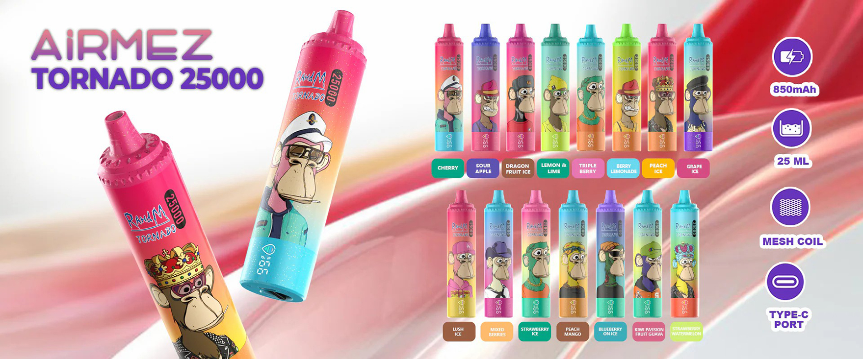 Airmez RandM Tornado 25K Vape Airmez RandM Tornado 25K Vape