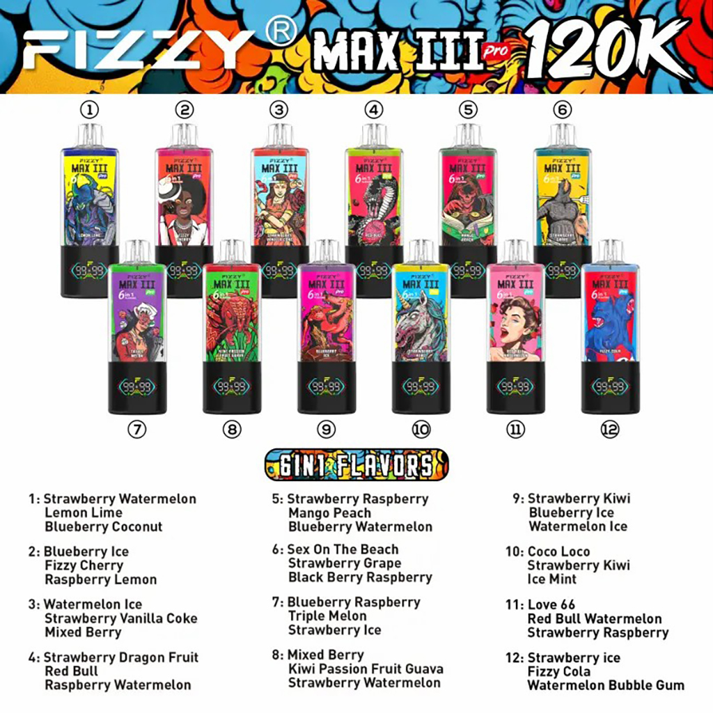 Fizzy Max III Pro 120K Sapori Fizzy Max III Pro 120K Sapori