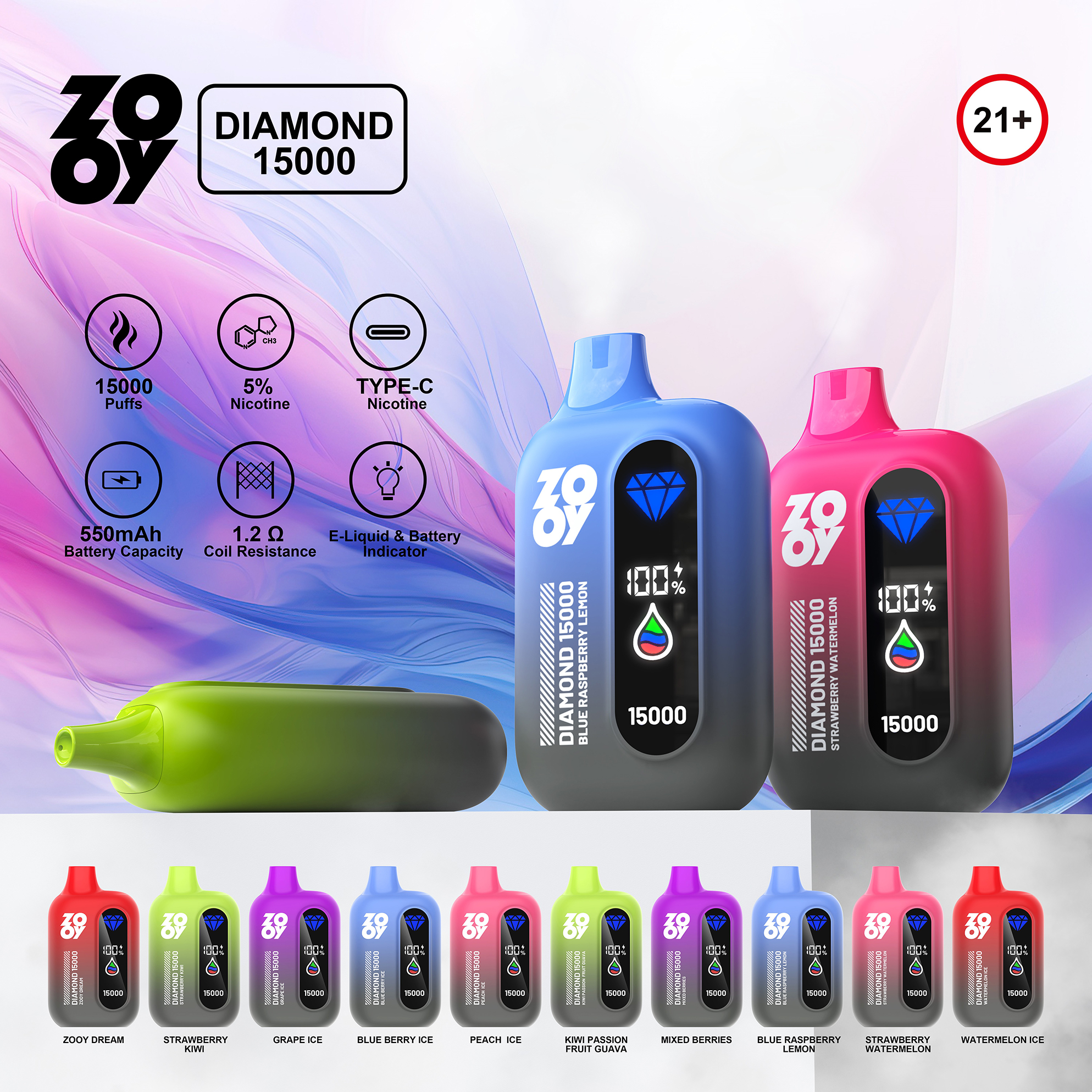 Zooy Diamond 15K Flavors Zooy Diamond 15K Flavors
